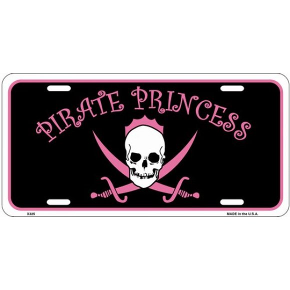 Plaque d'Immatriculation Princesse Pirate