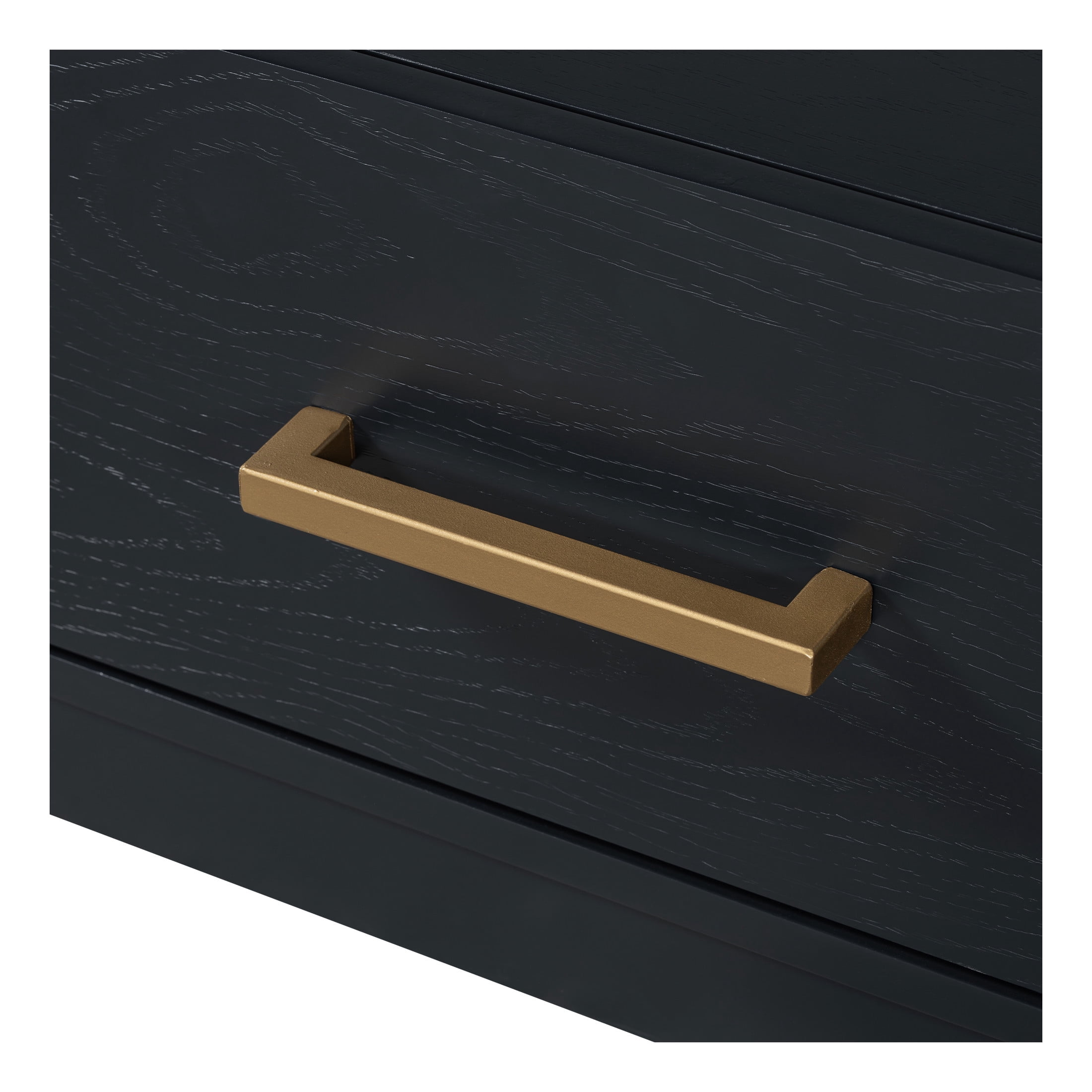 Christopher Knight Home Minimalist TV Stand For TVs up to 80" with 3 Drawers, Black