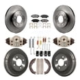 thumbnail image 1 of Transit Auto Front Rear Disc Brake Rotors Ceramic Pads and Drum Kit (9Pc) for Car Honda Fit K8T-102695, 1 of 11