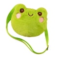 thumbnail image 4 of Linda bolsa de cuerpo cruzado en forma de animal para niños adultos para la fiesta de la calle comercial de regalos Verde rana, 4 of 8