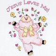 thumbnail image 2 of CafePress - Lamb Jesus Loves Me Infant Bodysuit - Baby Light Bodysuit, Size Newborn - 24 Months, 2 of 4