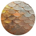 thumbnail image 3 of Mermaid Fish Scales Round Rugs -Washable Non-Slip Small Round Area Rug Throw Soft Circle Rugs for Bedroom, Modern Print Indoor Carpet for Entryway Sofa Living Room, 3 of 6