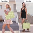 thumbnail image 6 of Large Capacity Tote Bag,Green White Checkerboard Checkered Pattern Handbag Fashion Luxury Tote Bag,15.7"x13"x 5.1" Inches,Laptop Compatible, 6 of 6