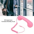 thumbnail image 4 of Cell Phone Handset Telephone Receiver 9ft Coiled Cord Volume Control Wired Cell Phone Handset Works with All Smartphones and Computers with a 3.5mm Headphone Jack, 4 of 7