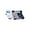 White Stripe, variant on Messi Men's 6-Pack Shortie Crew Socks, Sock Size 10-13