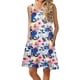 thumbnail image 2 of Elegante mujer sin mangas Rounk cuello verano cómodo bolsillos de impresión Casual vestido de tanque suelto OAVQHLG3B Store  lin121212, 2 of 5