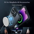thumbnail image 3 of JJEAN-for iPhone 14 Pro Max Case, Compatible with Magsafe, Drop Protection, Upgraded Full Camera Protection, Translucent Magnetic Matte Phone Case for iPhone 14 Pro Max 6.7 inch (Black), 3 of 4
