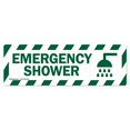 thumbnail image 1 of SignMission FD-R-16-3PK-99849 6 x 18 in. Non-Slip Vinyl Floor Decal - Emergency Shower - Pack of 3, 1 of 1