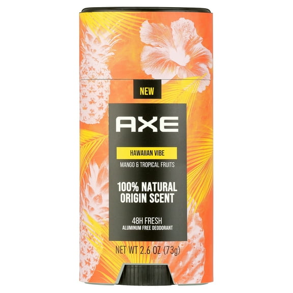 AXE Hawaiian Vibe 100% Natural Origin Scent Deodorant 2.6 oz