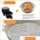 thumbnail image 1 of Bandeja de freidora de aire redonda Reutilizable Airfryer Fried Mat Fácil de limpiar Suministros para hornear Hugtrwg Para estrenar, 1 of 7