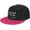 Pink, variant on Thou Shall Not Try Me Flat Bill Hats Snapback Hat Brim Baseball Cap for Men Adjustable,White