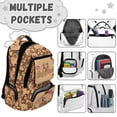 thumbnail image 6 of HUIACONG Adorable Capybara Backpack, Lightweight Casual School Bookbag for Kids 9-12, Water Resistant with Padded Straps for Daily Use, 6 of 7