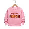 thumbnail image 4 of Weebloom Thanksgiving Crewneck Sweatshirts Kids Pumpkin Pullover Fall Winter Tops Boys Girls Holiday Sweatshirt Pink, 4 of 4