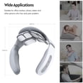 thumbnail image 3 of Portable Electric Neck Massager Cervical Massager for Neck Relaxation Pain Heating Therapy 5 Massage Modes 18 Levels Intensity 15min Timing Built-in Rechargeable Battery Voice Broadcast R, 3 of 6