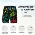 thumbnail image 4 of Kdxio Play Game Start Print Men'S Swim Trunks With Compression Liner 7 Inch Inseam Quick Dry Swim Shorts, 4 of 7