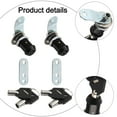 thumbnail image 3 of 2 Pcs Serrures RV pour Porte de Rangement Boîte à Outils RV Cam Serrure d'Armoire avec Clés, 3 of 9