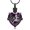 Black+Purple, variant on Crystal Rose Flower Cremation Jewelry Memorial Urn Necklace for Ashes Heart Shape Stainless Steel Ash Holder Pendant Mini Keepsake