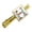 Gold, variant on Letter H Floral Monogram Initial Square Tie Bar Clip Clasp Tack- Silver or Gold