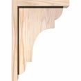 thumbnail image 3 of 5 1/2"W x 10"D x 14"H New Brighton Smooth Corbel w/Backplate, Douglas Fir, 3 of 9