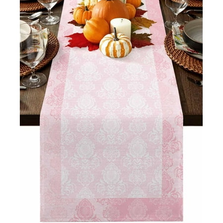 

Boho Table Runner 90 Inches Long Farmhouse Dress Scarves Vintage Floral Contemporary Art Dining Tablerunner for Coffee Table/Kitchen Island/Party Décor 13 x 90