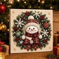 thumbnail image 2 of syligr Snowman Christmas Diamond Art for Adults, Vintage Christmas Pearl Art Kits, DIY Pearl Diamond Kit, Winter Bead Crafts Ornament, Xmas Party Decorations for Mantel, Unique Gift/Favors, 2 of 8