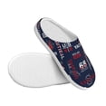 thumbnail image 3 of Haiem Nautical Style Sailboat Print Women's Fuzzy Memory Foam House Slipper Cozy Home Footwear Non-slip Winter Slippers-37/38, 3 of 7