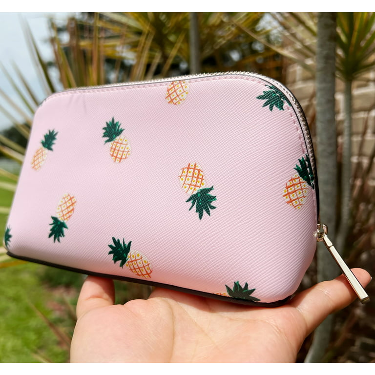 Kate Spade Staci Small Pineapple Cosmetic Bag K7220 Pink Multi 