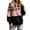 Pink, variant on XIAONU Womens Hoodies Trendy Checkered Printed Drawstring Hoodie Long Sleeved Baggy Pocket Color Blocked Pullover Sport Hoodie
