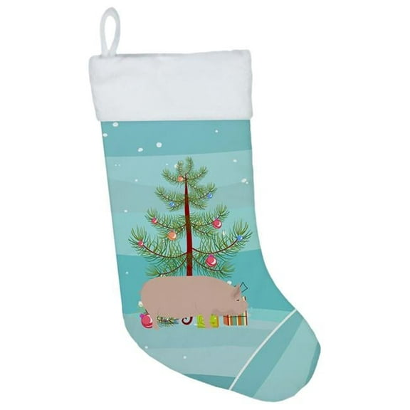 Carolines Treasures BB9304CS Welsh Pig Christmas Christmas Stocking