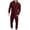 Wine, variant on lmcalzta Mens Tracksuits 2 Piece Sweatsuit Long Sleeve Pullover Athletic Set Full Zip Running Jogging Sport Jacket and Pants