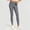 Gray, variant on Liuinsasek Women's Tight Fit Hip-lifting Yoga Pants Stretchy High Waist Mesh Side Pockets Sports Fitness Pants Comfy Everyday Wear