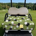 thumbnail image 2 of Yuyamidu Golf Ball Golf Cart Seat Covers with Pockets Portable Golf Seat Covers for Cart for 2-Person Seats Green Club Car Golf Cart Accessories, 2 of 8