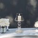 thumbnail image 4 of Candelabro de cristal para velas de pilar, candelabro transparente, decoración de mesa para mesa de comedor, escritorio de fiesta, 4 of 6