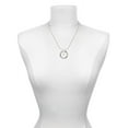 thumbnail image 3 of Delight Jewelry Goldtone 6mm Glass Imitation Pearl Bead Drop Laugh Ring Charm Necklace, 18", 3 of 4
