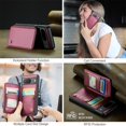 thumbnail image 2 of SaniMore for Google Pixel 8A Wallet Case, RFID Blocking PU Leather Kickstand Credit Slots Flip Folio Protective Case, Double Magnetic Clasp Durable Shockproof Cover for Google Pixel 8A, Winered, 2 of 9