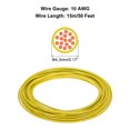 thumbnail image 2 of Uxcell 50 Feet 10 AWG Gauge THHN Stranded Yellow Copper Building Wire Nylon Jacket 600V for Residential,Commercial, 2 of 6