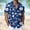 Dark Blue1, variant on Men's Big & Tall Short Sleeve Hawaiian Shirts Tropical Floral Print Button Down Tees Casual Relaxed Beach Vacation Shirt S-4XL