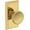 Lifetime Polished Brass, variant on Baldwin Ps.Sol.Hfr Solvang Passage Door Knob Set - Brass