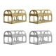 thumbnail image 1 of KAKOWELY 4 cajas huecas para dulces con forma de cofre del tesoro, suministros para bodas, 1 of 4