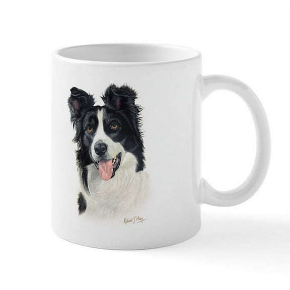 CafePress - Border Collie Mug - 11 oz Ceramic Mug - Novelty Coffee Tea Cup