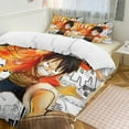 thumbnail image 1 of One PieceCartoon Collection 3-Piece Comforter Set, Personalized Bedding Decor for Kids And Teens Bed Sheets, 1 of 5