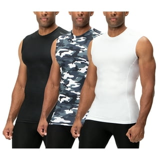 Frontwalk Mens Comfort Camouflage Print Vest Sleeveless Loose T-shirt ...