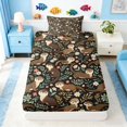 thumbnail image 4 of Manfei Vintage Otter Flower Twin Sheet Sets for Kids Boys and Girls, Animal Print Bedding 3-Piece, 1 Flat Sheet, 1 Fitted Sheet and 1 Pillowcase, 4 of 6