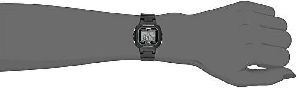 Casio Women's Digital Casual Watch, Black/White LA20WH-1A
