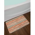 thumbnail image 2 of Abstract Bath Mat, Contemporary Pastel Tone Horizontal Waves Ornamented with Half Circular Spots, Plush Bathroom Decor Mat with Non Slip Backing, 29.5" X 17.5", Multicolor, by Ambesonne, 2 of 2