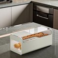 thumbnail image 4 of Yuarrent Caja de almacenamiento de huevos para refrigerador con ranuras separadas para almacenamiento de huevos organizado adecuado Organizadores de utensilios de cocina Blanco transparente, 4 of 6