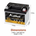 thumbnail image 2 of ANLIBATT YTX4L-BS AGM PowerSport Battery 12 Volts, 70 CCA Maintenance Free Sealed Motorcycle ATV and Scooter Battery Replacement, 2 of 6