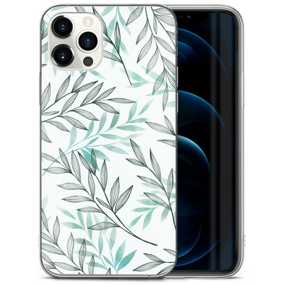 Case Yard iPhone-11-Pro Case Clear Soft & Flexible TPU Ultra Low Profile Slim Fit Thin Shockproof Transparent Bumper Protective Cover Drop Protective Cell Phone Cases (Light Leaves)