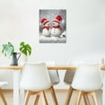 thumbnail image 3 of Winter Snowman Wall Art, Two Cute Red Snowman in Snowfield Canvas Wall Art, Christmas Snowflake Framed Wall Art for Living Room Bathroom Bedroom Kitchen Ready to Hang, 12X16 Inches, 3 of 7