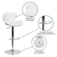 thumbnail image 4 of Flash Furniture Denville Contemporary Vinyl Barstool, White, Set of 2, 4 of 14